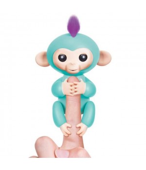 Интерактивная игрушка обезьянка Fingerlings Baby Monkey Бирюзовый