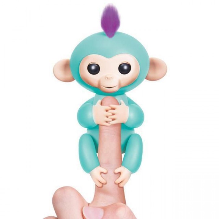 Интерактивная игрушка обезьянка Fingerlings Baby Monkey Бирюзовый
