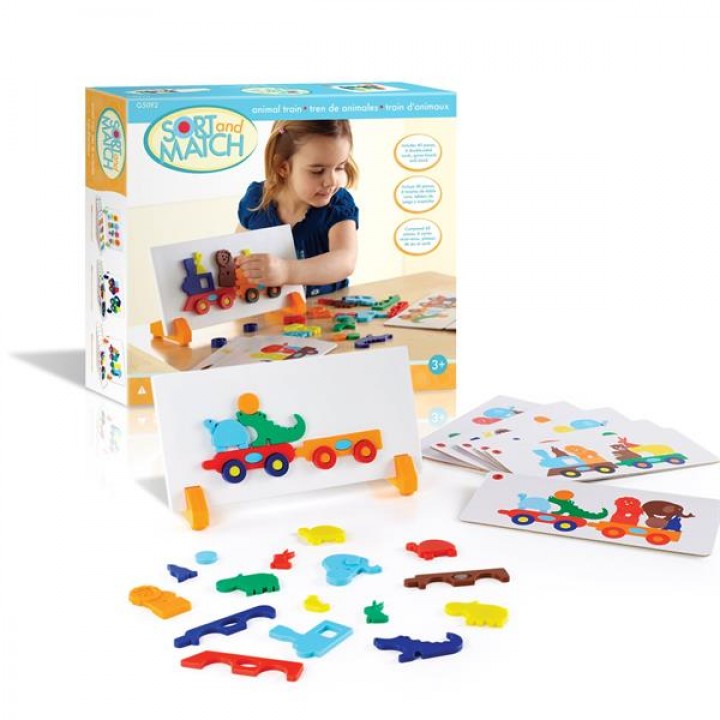 Ігровий набір Guidecraft Manipulatives Потяг з тваринами (G5092)