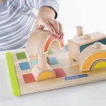 Набір дерев'яних блоків Guidecraft Manipulatives Чергування і поєднання (G6735)