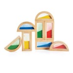 Набір стандартних блоків Guidecraft Block Play Кольоровий пісок (G3014)