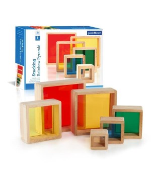 Набір блоків Guidecraft Block Play Кольорова Пірамідка Guidecraft (G5066)