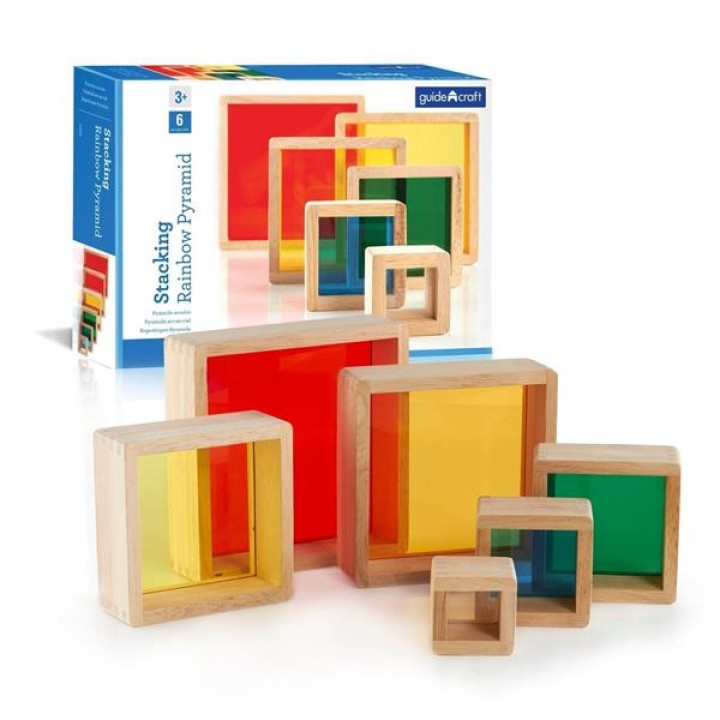 Набір блоків Guidecraft Block Play Кольорова Пірамідка Guidecraft (G5066)