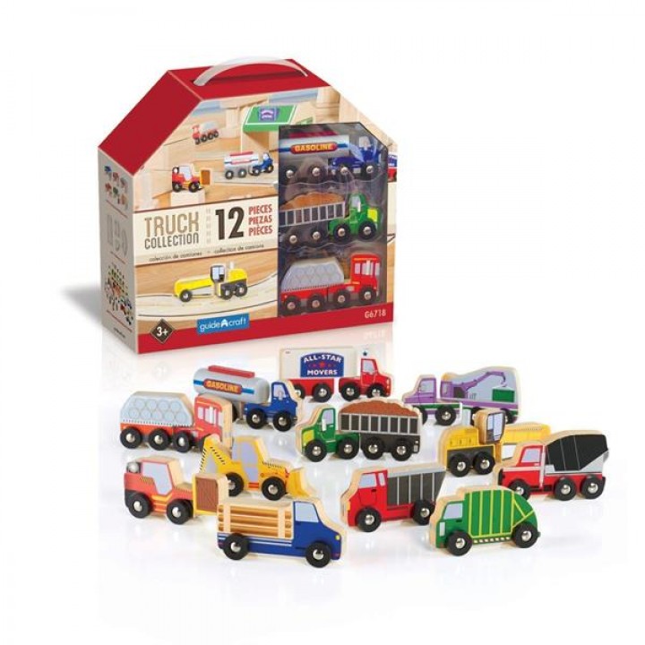 Набір вантажівок Guidecraft Block Play до Дорожньої системи, 12 шт. (G6718)