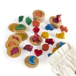 Пазл-сортер Guidecraft Manipulatives Кольорові фігурки, в мішечку (G6708)