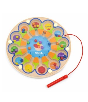 Магнітний лабіринт Viga Toys Годинник (59980)