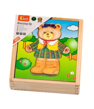 Дерев'яний ігровий набір Viga Toys Гардероб ведмедиці (56403)