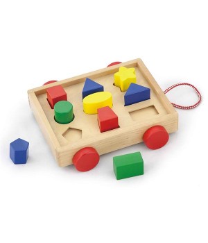 Дерев'яний сортер Viga Toys Візок із фігурами (58583)