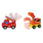 Набір іграшкових машинок Viga Toys Спецтранспорт, 6 шт. (59621)