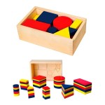 Навчальний набір Viga Toys Логічні блоки Д'єнеша (56164)