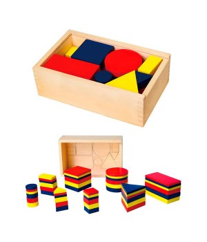 Навчальний набір Viga Toys Логічні блоки Д'єнеша (56164)