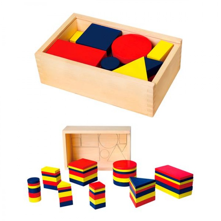 Навчальний набір Viga Toys Логічні блоки Д'єнеша (56164)
