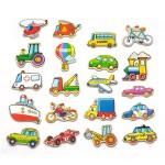Набір магнітів Viga Toys Транспорт, 20 шт. (58924)
