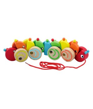 Дерев'яна каталка Viga Toys Гусеничка (59950)