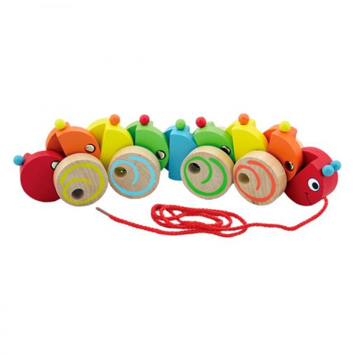 Дерев'яна каталка Viga Toys Гусеничка (59950)