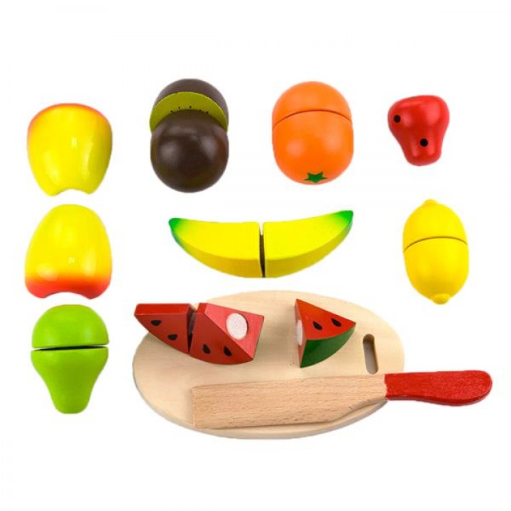 Іграшкові продукти Viga Toys Нарізані фрукти з дерева (56290)