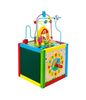 Дерев'яний бізікуб Viga Toys 5 в 1 (58506)
