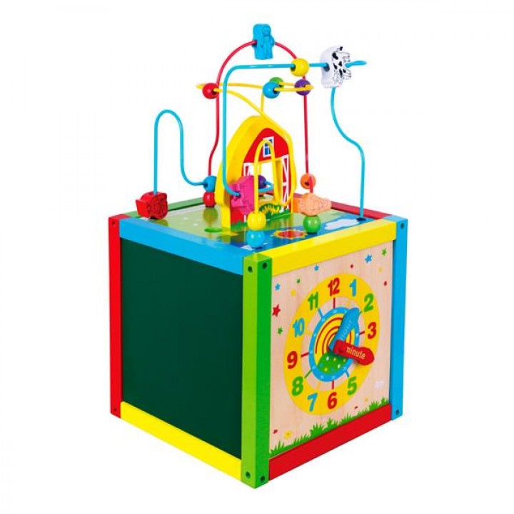 Дерев'яний бізікуб Viga Toys 5 в 1 (58506)