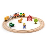 Дерев'яна залізниця Viga Toys 19 ел. (51615)