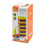 Дерев'яна настільна гра Viga Toys Кольорова дженга (56215)