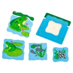 Дерев'яний багатошаровий пазл Viga Toys Жабка (59516VG)