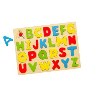 Дерев'яний пазл Viga Toys Англійський алфавіт, великі літери (58543)