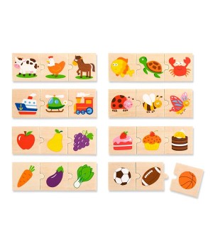 Логічний пазл Viga Toys Що до чого підходить, 24 ел. (51608)