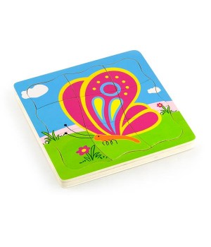 Дерев'яний багатошаровий пазл Метелик (59517VG)