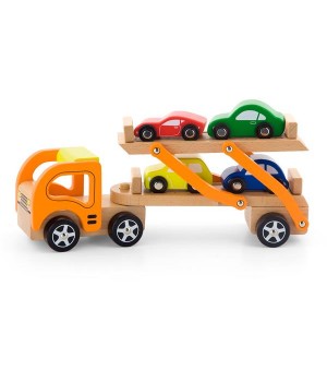 Дерев'яна іграшкова машинка Viga Toys Автотрейлер (50825)