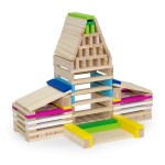 Дерев'яні будівельні кубики Viga Toys Архітектурні блоки, 250 шт. (50956)