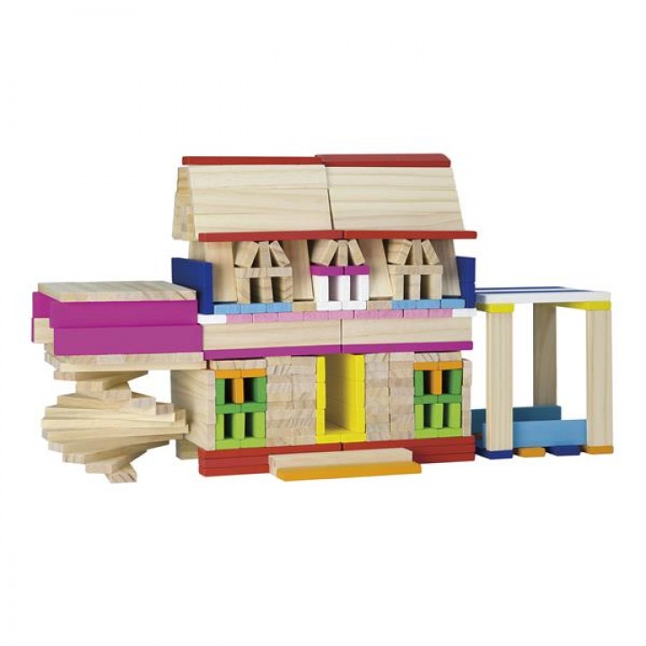Дерев'яні будівельні кубики Viga Toys Архітектурні блоки, 250 шт. (50956)