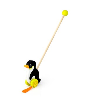 Дерев'яна каталка Viga Toys Пінгвінчик (50962)