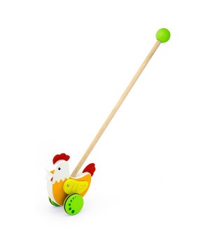 Дерев'яна каталка Viga Toys Півник (50964)