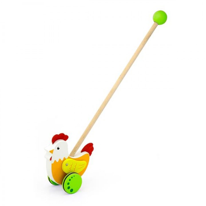 Дерев'яна каталка Viga Toys Півник (50964)