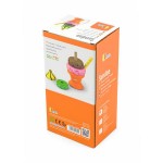Іграшкові продукти Viga Toys Дерев'яна пірамідка-морозиво, помаранчевий (51322)