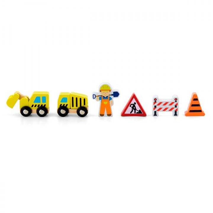 Набір для залізниці Viga Toys Дорожні роботи (50813)