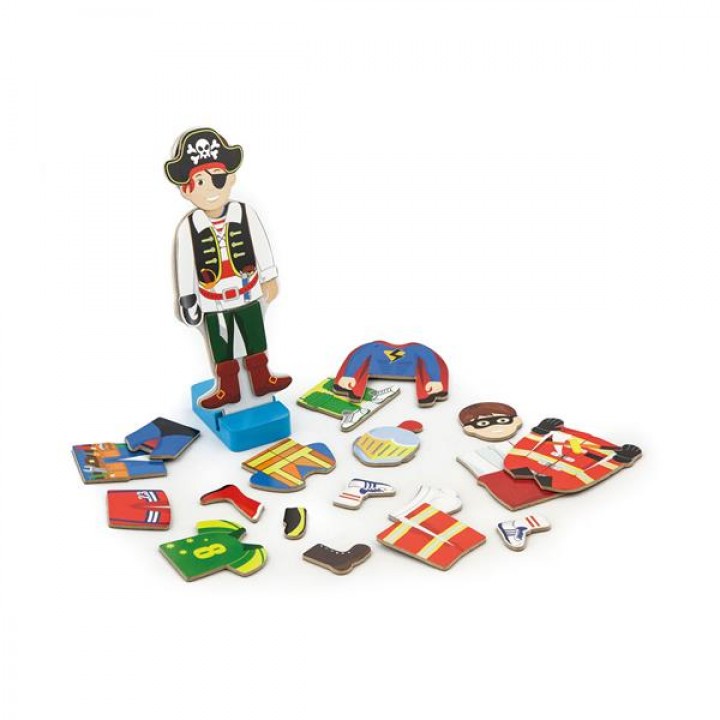 Набір магнітів Viga Toys Гардероб хлопчика (50021VG)