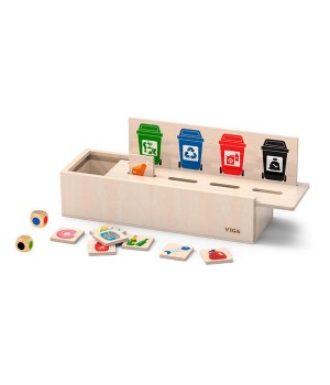 Дерев'яний ігровий набір Viga Toys Сортування сміття (44504)