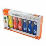 Ігровий набір Viga Toys 2-в-1 Боулінг і кільце (50665)