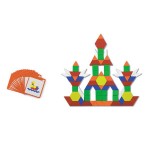 Геометрична мозаїка Viga Toys на магнітах із картками, 102 ел. (50669)