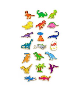 Набір магнітів Viga Toys Динозаври, 20 шт. (50289)