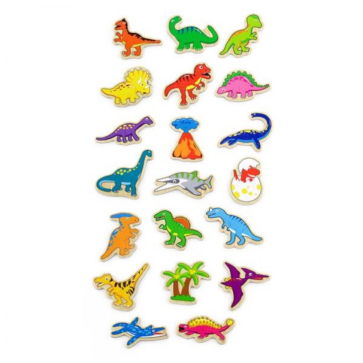 Набір магнітів Viga Toys Динозаври, 20 шт. (50289)