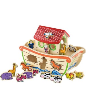 Дерев'яний сортер Viga Toys Ковчег зі звірятами (50345)