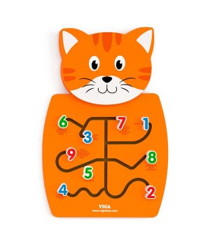 Бізіборд Viga Toys Котик із цифрами (50676)