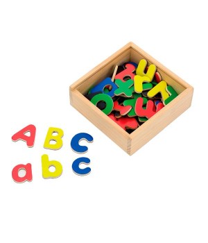 Набір магнітних літер Viga Toys Англійські великі та малі, 52 шт. (50324)