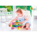 Дерев'яна пірамідка Viga Toys Городок (50043)