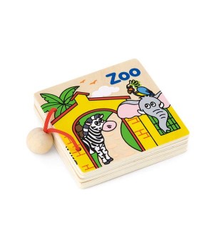 Дерев'яна книжка Viga Toys Перші англійські слова (50386)
