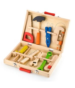 Дерев'яний ігровий набір Viga Toys Валіза з інструментами, 10 шт. (50387)