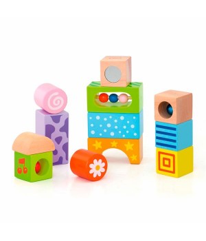 Дерев'яні кубики Viga Toys Брязкальця (50682)