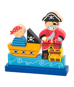 Магнітна дерев'яна іграшка Viga Toys Пірат (50077)
